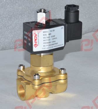 PS brass normally open direct acting solenoid valve