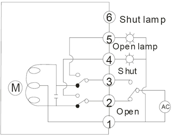 开关型带有源灯指示信号接线图